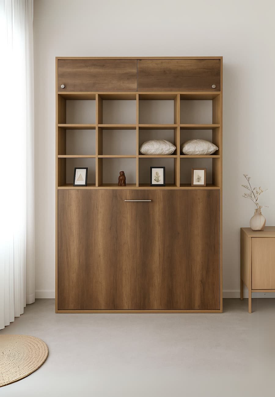 Cama abatible plaza y media Cama abatible plaza y media